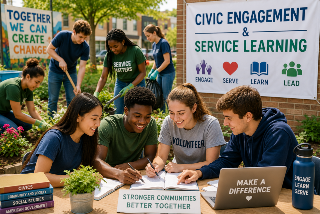civic engagement and service learning